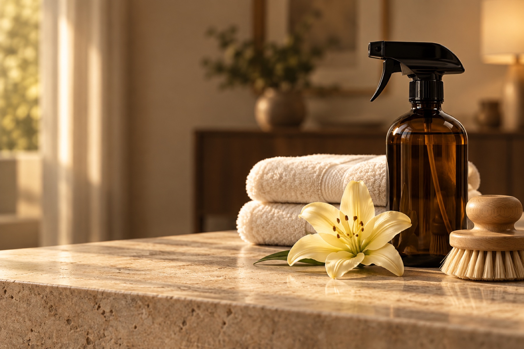 Pristine Ritual towels and home-care tools